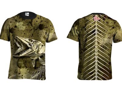 KOSZULKA TSHIRT PIKE BONES (olive)