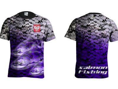 KOSZULKA TSHIRT SALMON FISHING (violet)