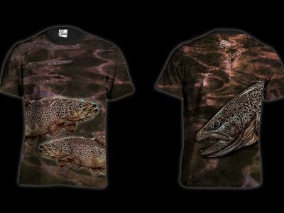 KOSZULKA TSHIRT BROWN TROUT