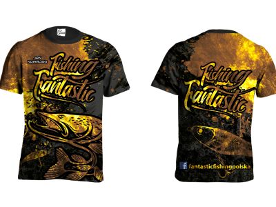 KOSZULKA TSHIRT NOWY FISHING FANTASTIC (gold)